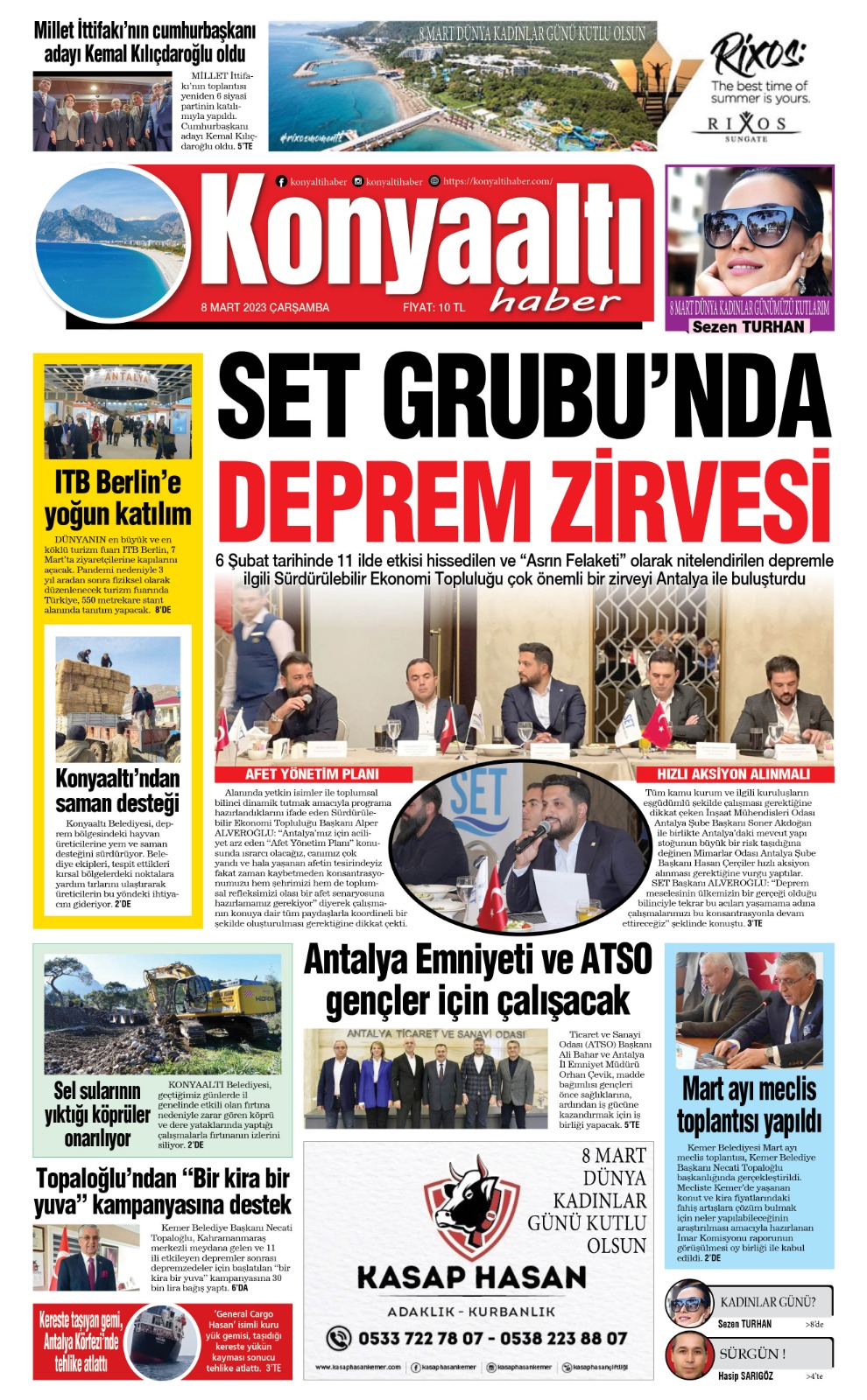 8 MART 2023 KONYAALTI HABER GAZETESİ