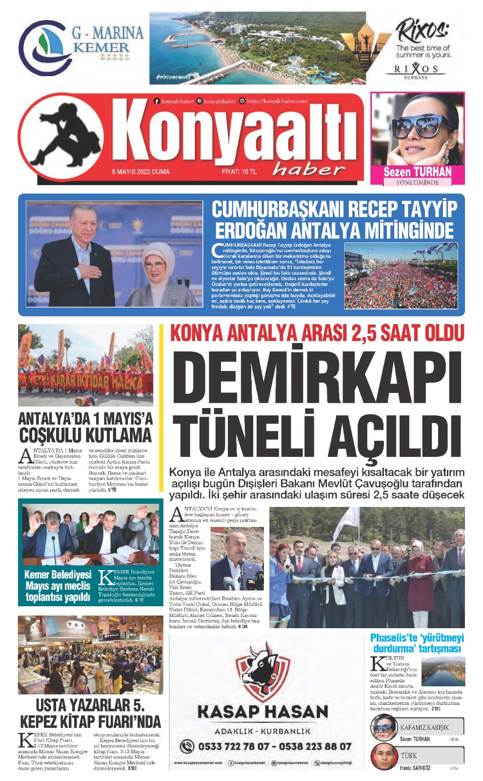 5 MAYIS 2023 KONYAALTI HABER GAZETESİ