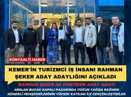 Kemer’in Turizmci iş insanı Rahman Şeker aday adaylığını açıkladı