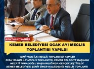 KEMER BELEDİYESİ OCAK AYI MECLİS TOPLANTISI YAPILDI