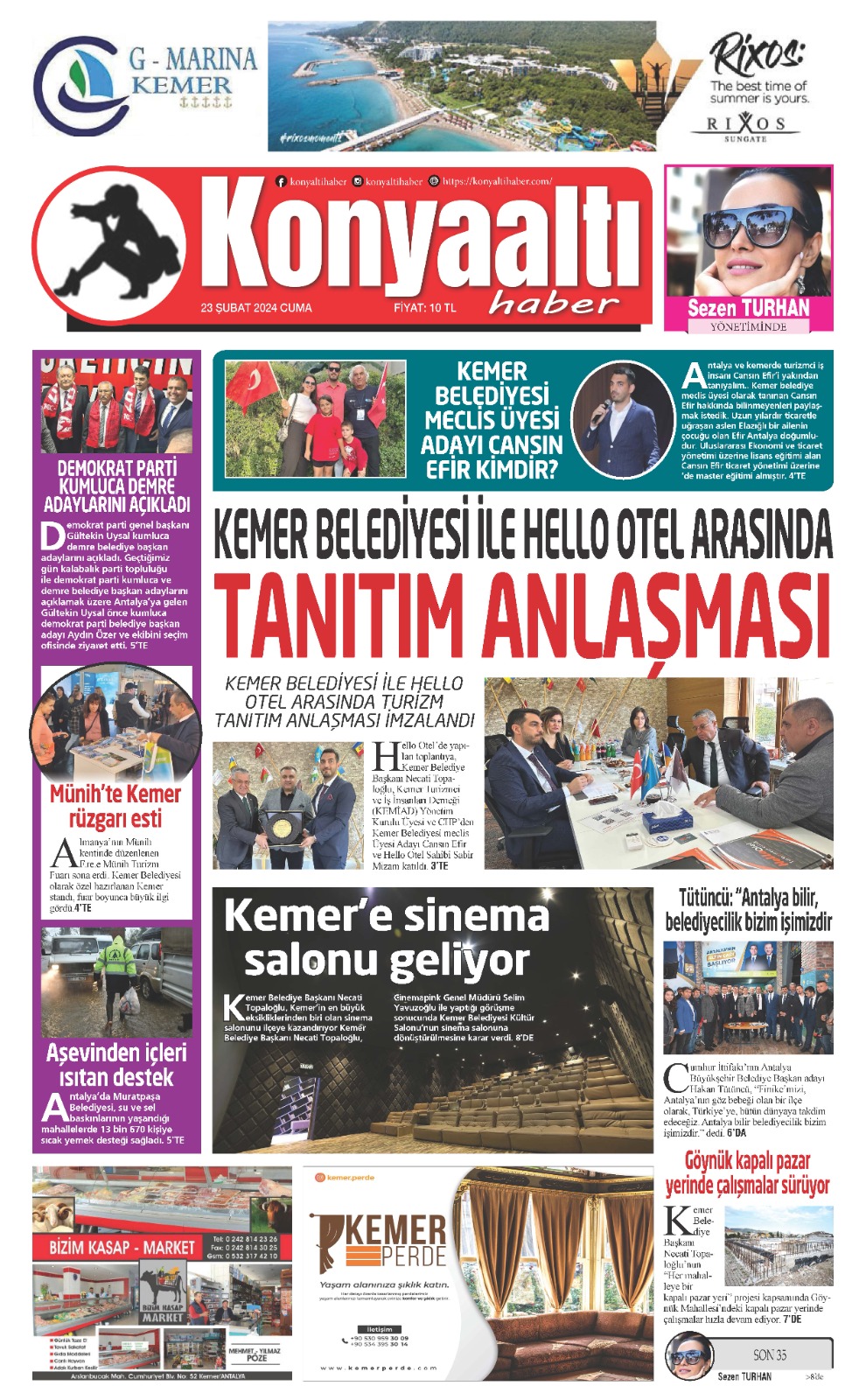 23 ŞUBAT 2024 KONYAALTI HABER GAZETESİ