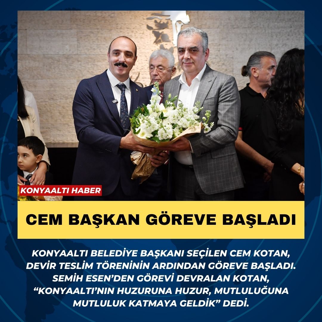 CEM BAŞKAN GÖREVE BAŞLADI