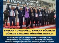 Başkan Topaloğlu, Başkan Böcek’in göreve başlama törenine katıldı