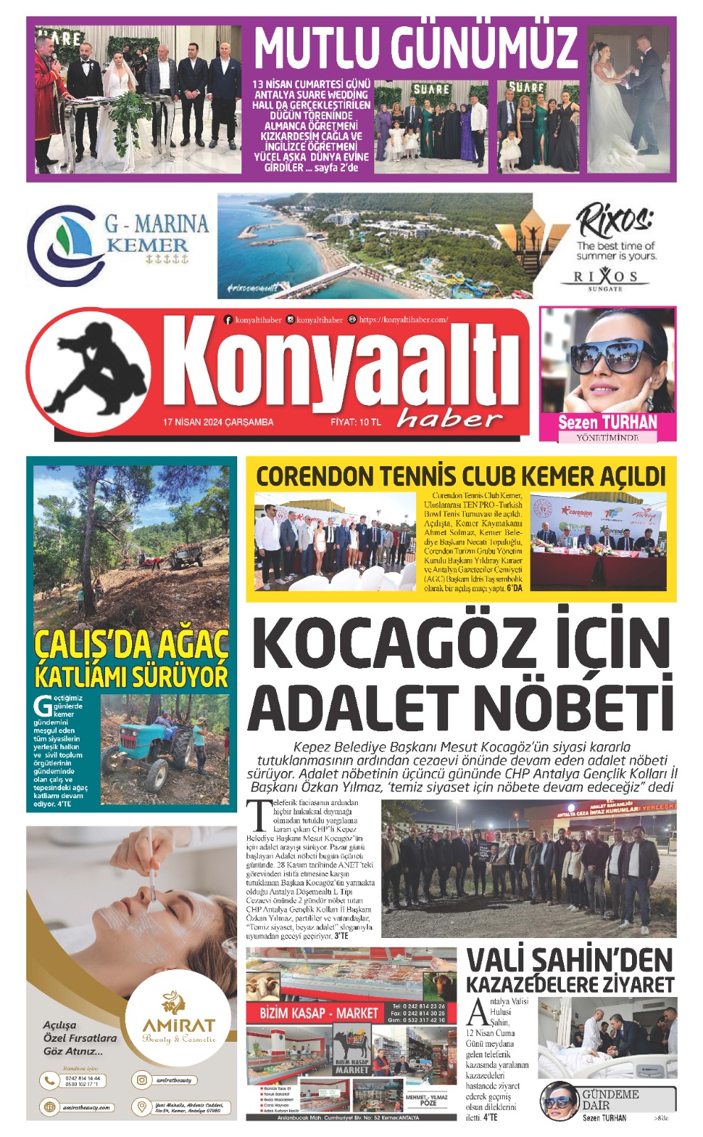 17 NİSAN 2024 KONYAALTI HABER GAZETESİ