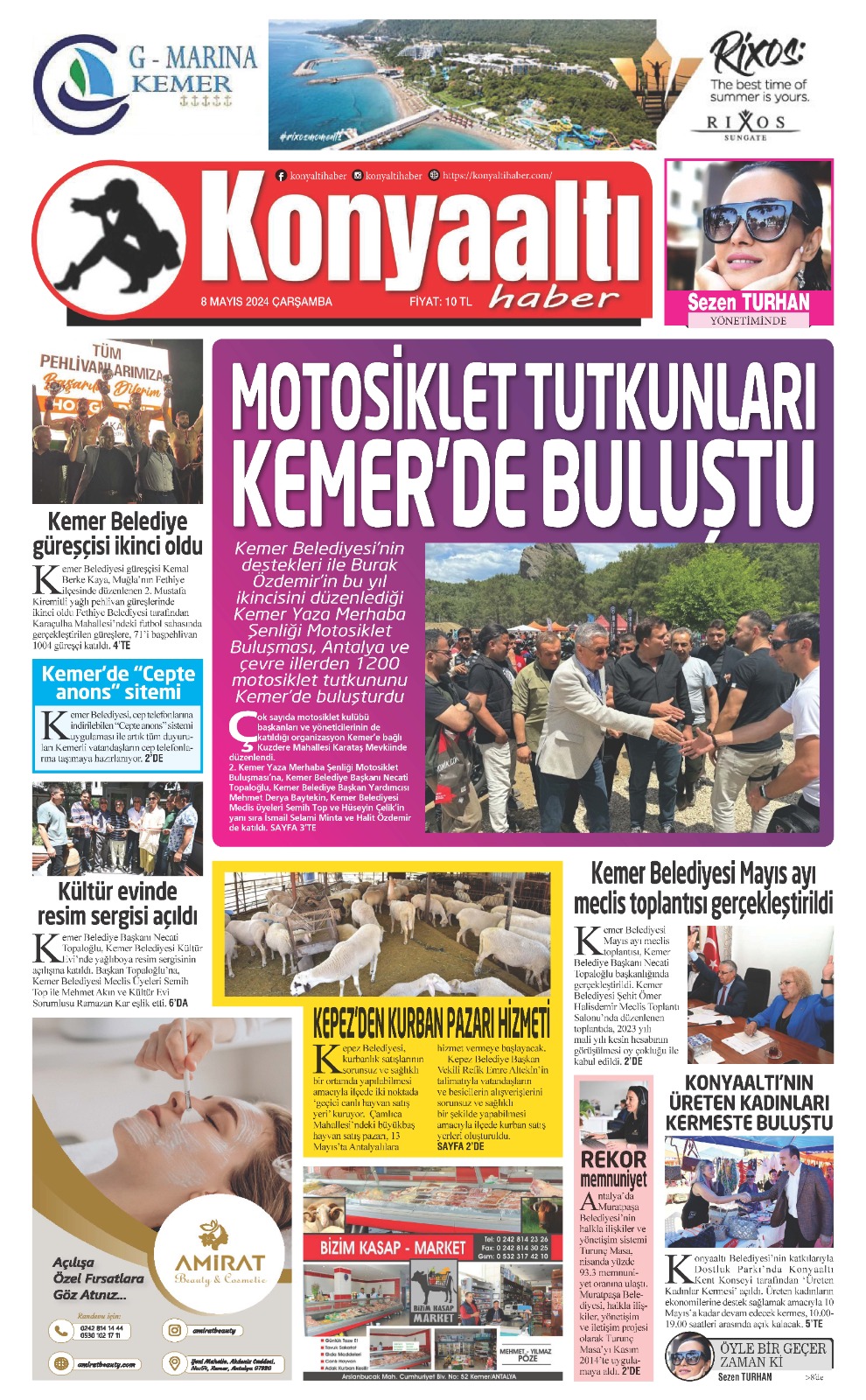 8 MAYIS 2024 KONYAALTI HABER GAZETESİ