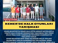 Kemer’de halk oyunları yarışması