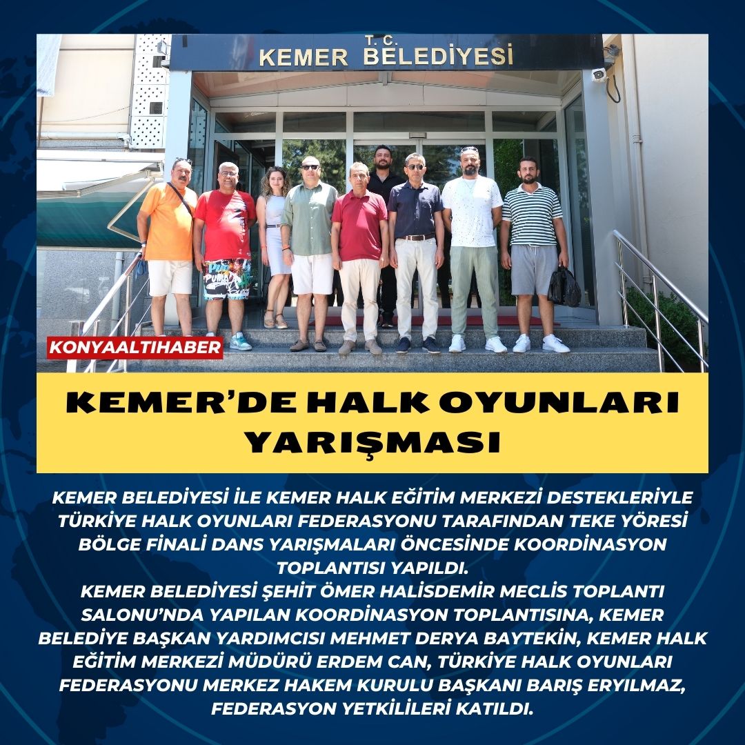 Kemer’de halk oyunları yarışması