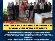 Kadın kollarından Başkan Topaloğlu’na ziyaret