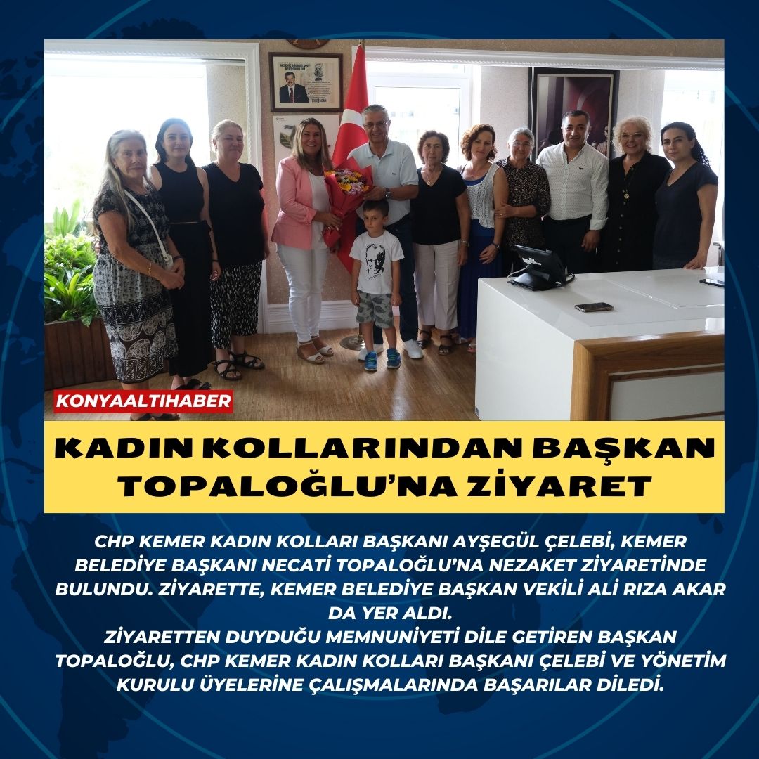 Kadın kollarından Başkan Topaloğlu’na ziyaret