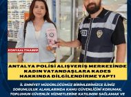 Antalya Polisi Alışveriş Merkezinde Kadın Vatandaşlara KADES Hakkında Bilgilendirme Yaptı