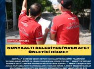 KONYAALTI BELEDİYESİ’NDEN AFET ÖNLEYİCİ HİZMET