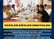 VERİLEN SÖZLER UNUTULDU!!