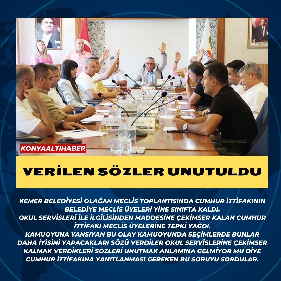 VERİLEN SÖZLER UNUTULDU!!