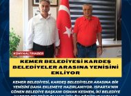 Kemer Belediyesi kardeş belediyeler arasına yenisini ekliyor