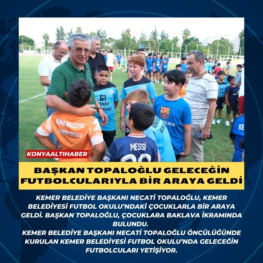 Başkan Topaloğlu geleceğin futbolcularıyla bir araya geldi