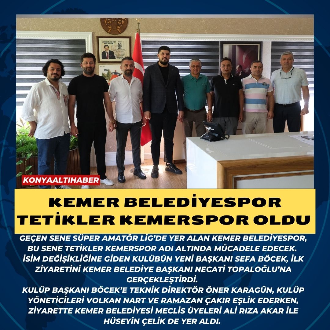 Kemer Belediyespor Tetikler Kemerspor oldu 