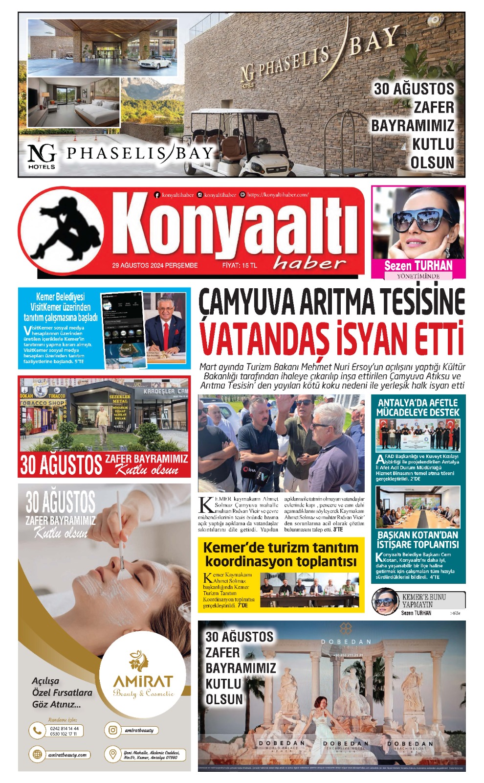 29 AĞUSTOS 2024 KONYAALTI HABER GAZETESİ