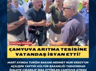 ÇAMYUVA ARITMA TESİSİNE VATANDAŞ İSYAN ETTİ!