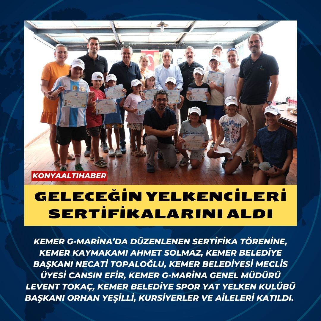 Geleceğin yelkencileri sertifikalarını aldı