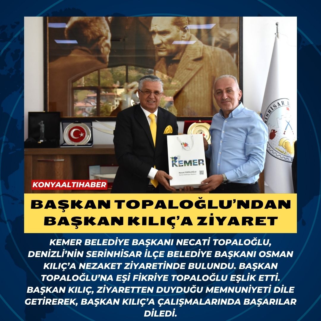 Başkan Topaloğlu’ndan Başkan Kılıç’a ziyaret