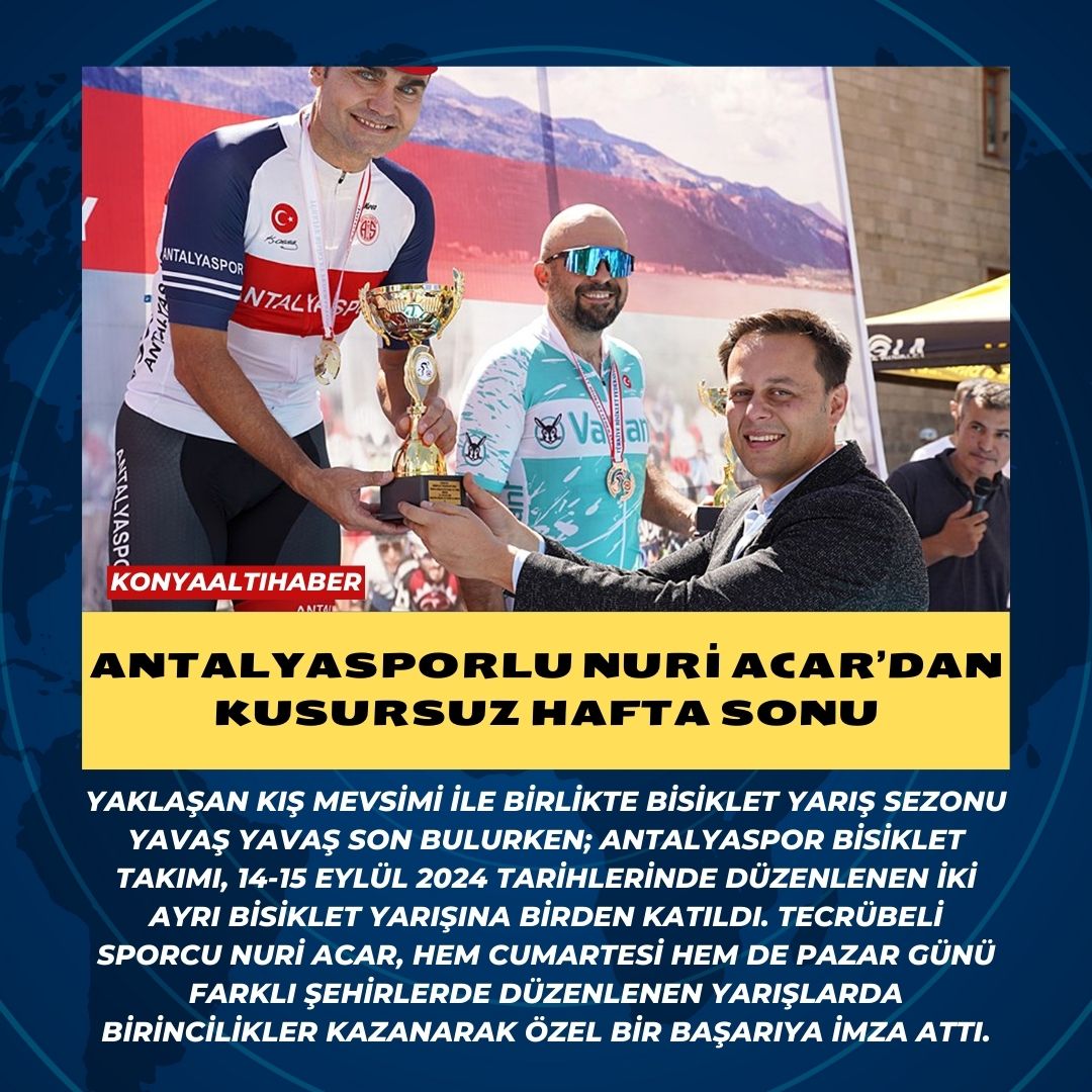 Antalyasporlu Nuri Acar’dan Kusursuz Hafta Sonu