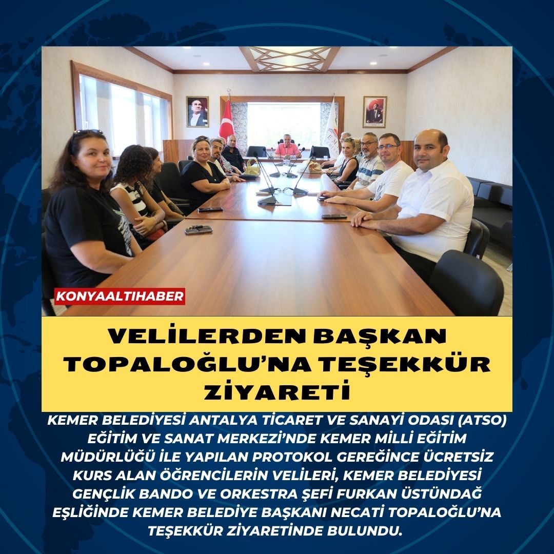 Velilerden Başkan Topaloğlu’na teşekkür ziyareti