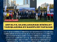 ANTALYA, ULUSLARARASI BİSİKLET YARIŞLARINA EV SAHİPLİĞİ YAPACAK