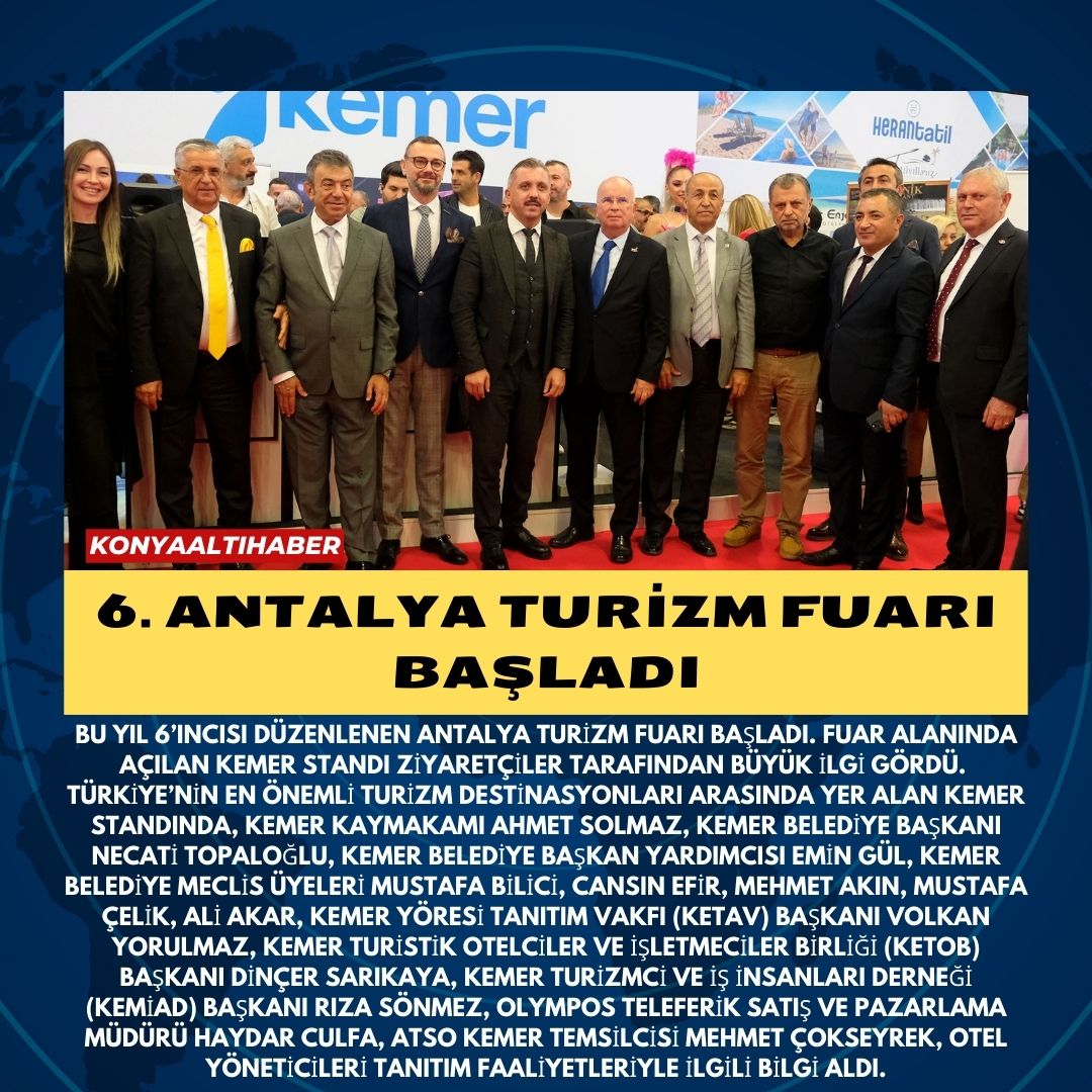 6. Antalya Turizm Fuarı başladı