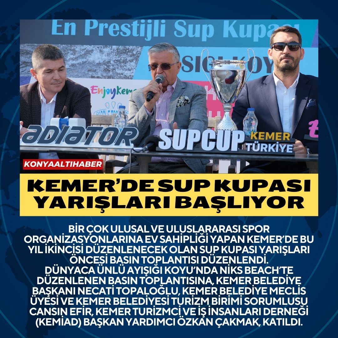 Kemer’de Sup Kupası Yarışları başlıyor