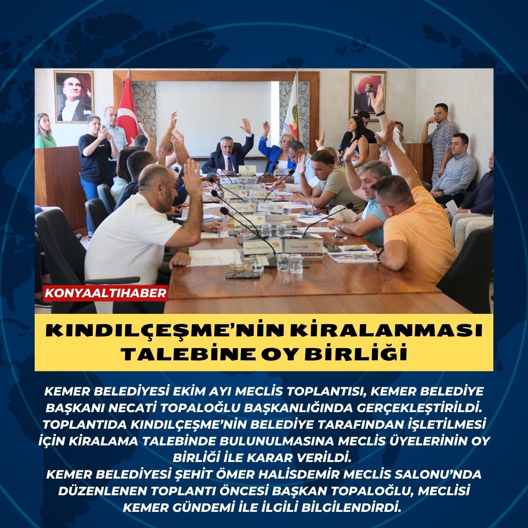 Kındılçeşme’nin kiralanması talebine oy birliği