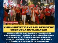 Cumhuriyet Bayramı Kemer’de coşkuyla kutlanacak 