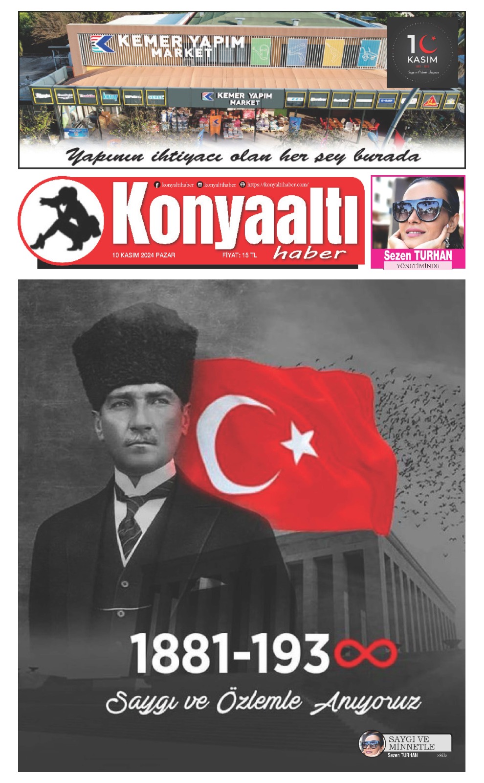 10 KASIM 2024 KONYAALTI HABER GAZETESİ