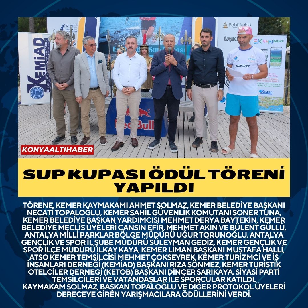 Sup Kupası ödül töreni yapıldı