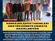 Kemer Belediye takımları amatör kümeye çıkmaya hazırlanıyor