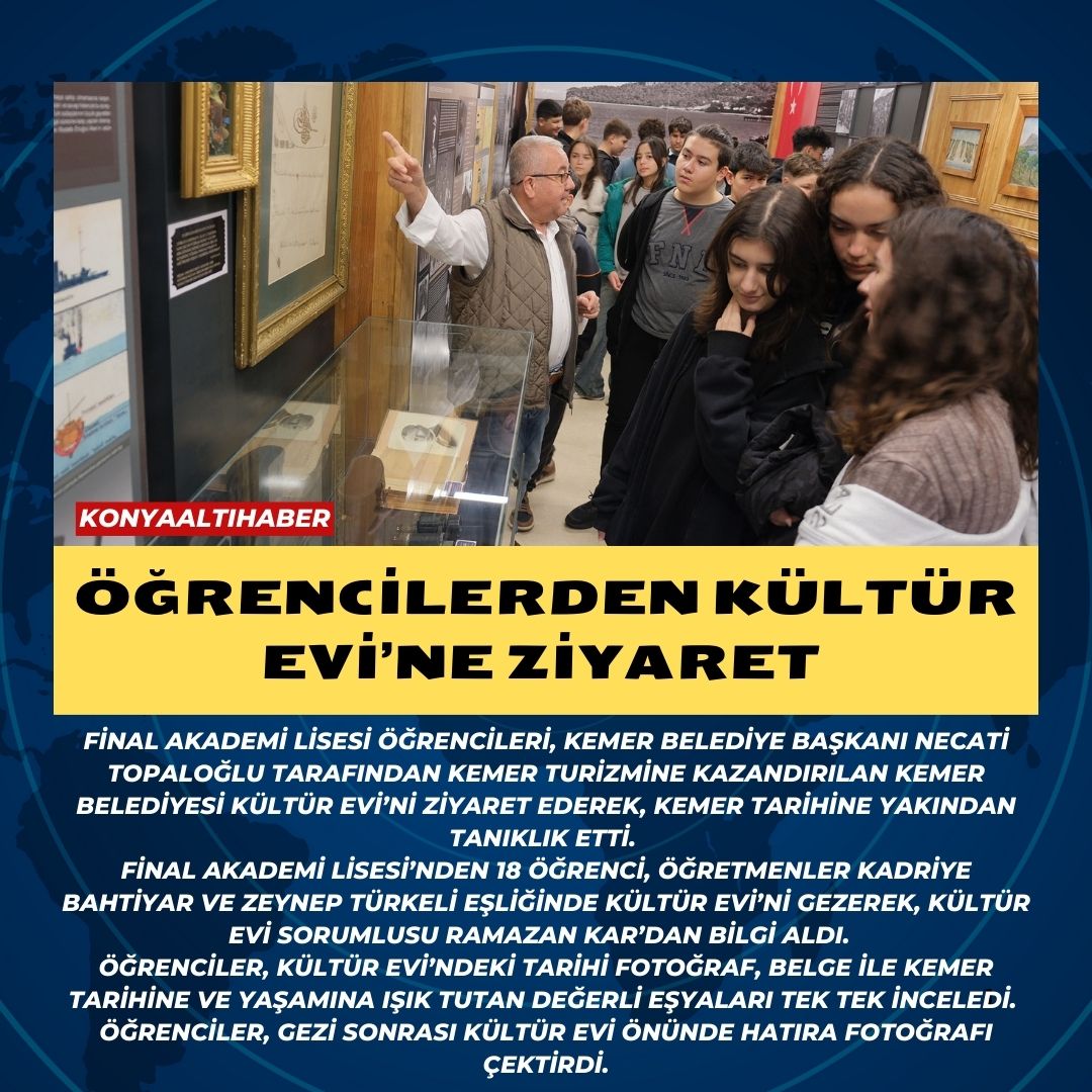 Öğrencilerden Kültür Evi’ne ziyaret 