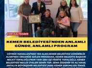 Kemer Belediyesi’nden anlamlı günde, anlamlı program