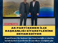 AK PARTİ KEMER İLÇE BAŞKANLIĞI ZİYARETLERİNE DEVAM EDİYOR