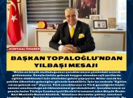 Başkan Topaloğlu’ndan yılbaşı mesajı 