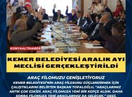 Kemer Belediyesi Aralık ayı meclisi gerçekleştirildi