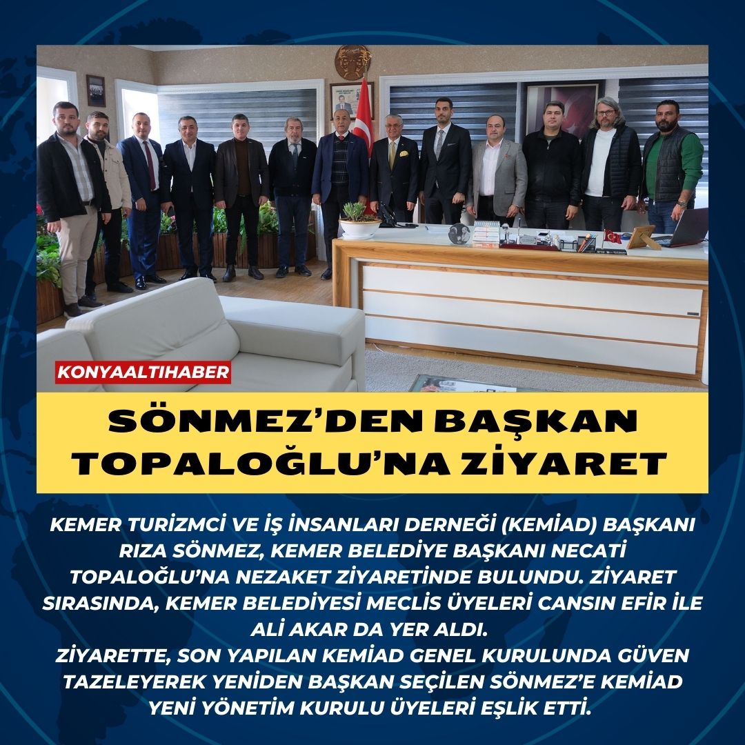 Sönmez’den Başkan Topaloğlu’na ziyaret 