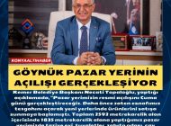 Göynük pazar yerinin açılışı gerçekleşiyor