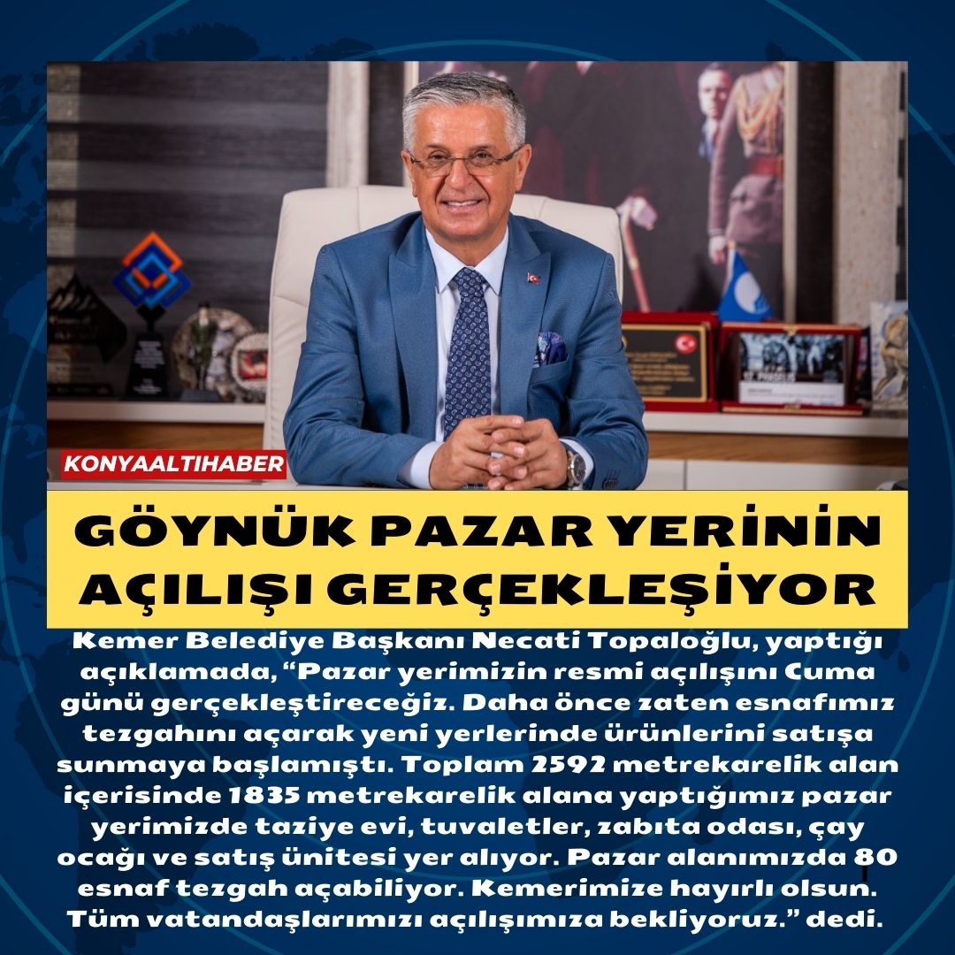 Göynük pazar yerinin açılışı gerçekleşiyor