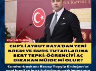 CHP’Lİ AYKUT KAYA’DAN YENİ KREDİ VE BURS TUTARLARINA SERT TEPKİ: ÖĞRENCİYİ AÇ BIRAKAN MÜJDE Mİ OLUR?