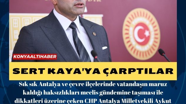 SERT KAYA’YA ÇARPTILAR