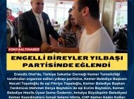 Engelli bireyler yılbaşı partisinde eğlendi 