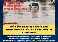 Büyükşehir ekipleri Manavgat’ta vatandaşın yanında