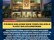 PRINCE HOLDING’DEN YENİLİKLERLE İLGİLİ BİLGİLENDİRME