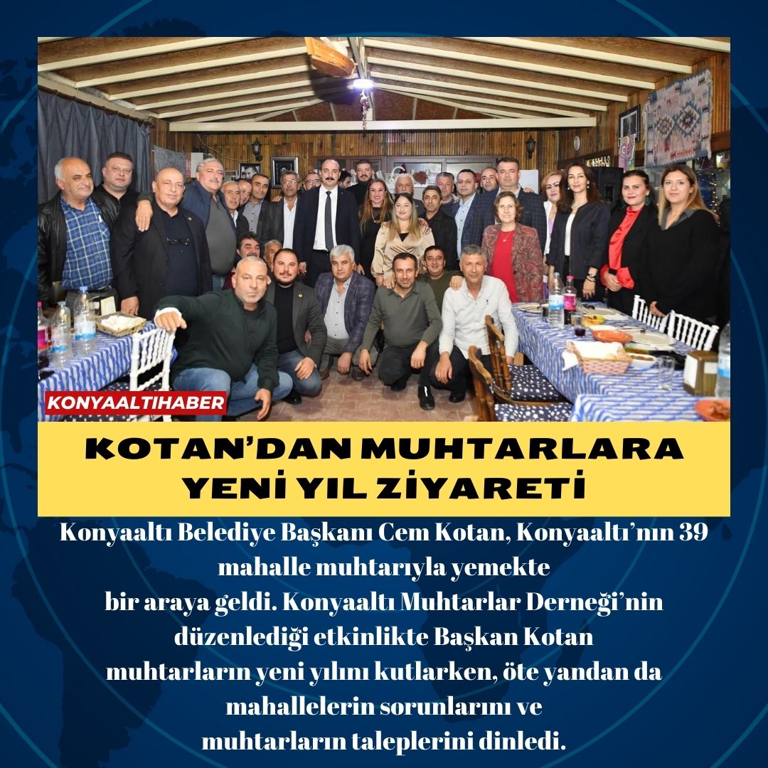 KOTAN’DAN MUHTARLARA YENİ YIL ZİYARETİ