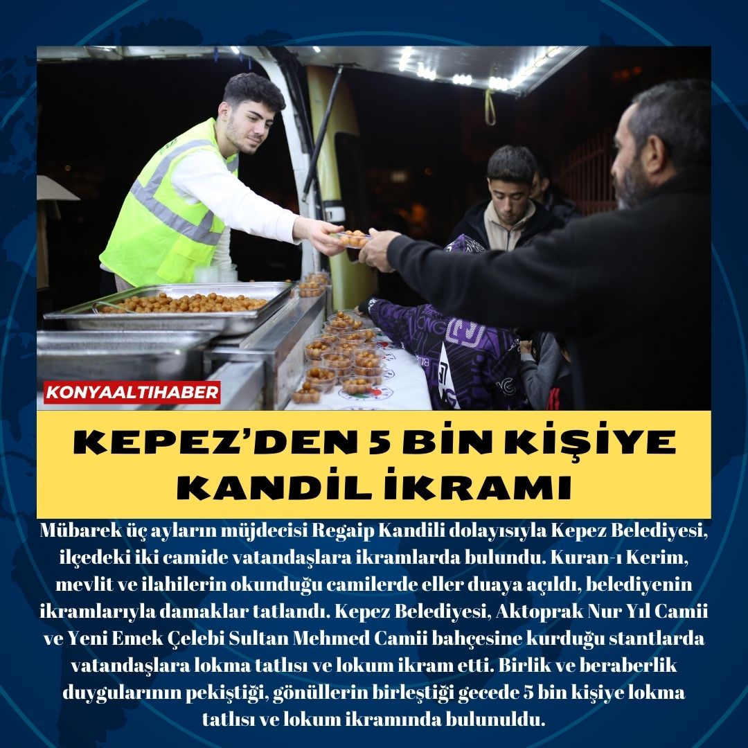 Kepez’den 5 bin kişiye kandil ikramı