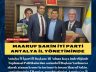 MAARUF SAKİN İYİ PARTİ ANTALYA İL YÖNETİMİNDE